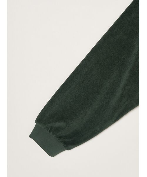 three dots / スリードッツ その他アウター | Velvet pile zip up blouson | 詳細3