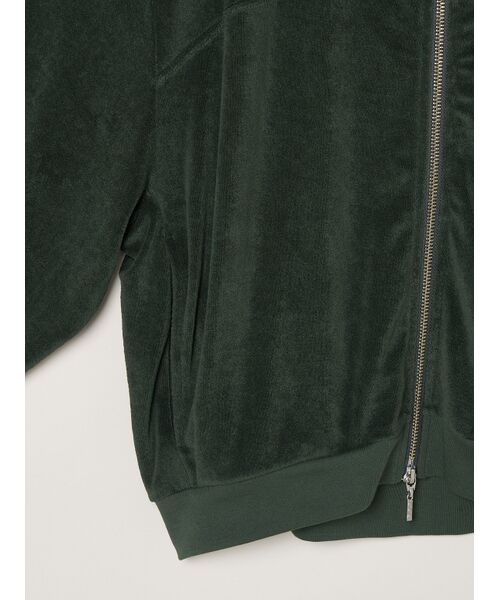 three dots / スリードッツ その他アウター | Velvet pile zip up blouson | 詳細4