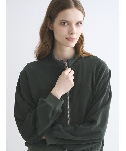 three dots / スリードッツ その他アウター | Velvet pile zip up blouson | 詳細7