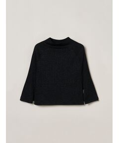 Lurex sweater cape