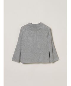 three dots / スリードッツ ニット・セーター | Lurex sweater cape