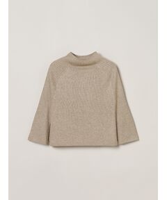 three dots / スリードッツ ニット・セーター | Lurex sweater cape