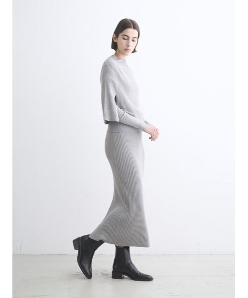 three dots / スリードッツ ニット・セーター | Lurex sweater cape | 詳細9
