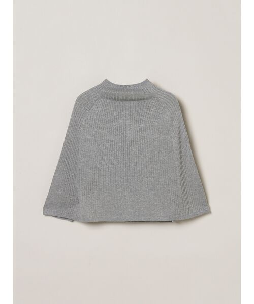 three dots / スリードッツ ニット・セーター | Lurex sweater cape | 詳細1