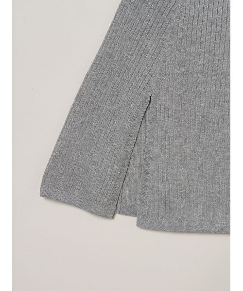 three dots / スリードッツ ニット・セーター | Lurex sweater cape | 詳細3