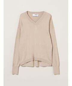 three dots / スリードッツ ニット・セーター | Air cotton tops