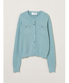 three dots / スリードッツ カーディガン・ボレロ | Air cotton cardigan