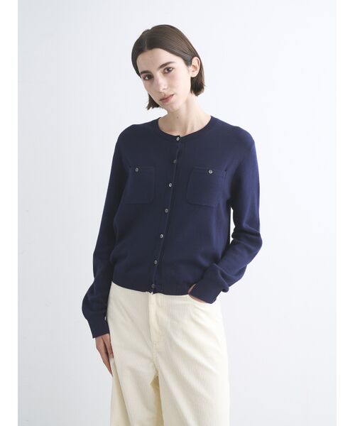 three dots / スリードッツ カーディガン・ボレロ | Air cotton cardigan | 詳細6
