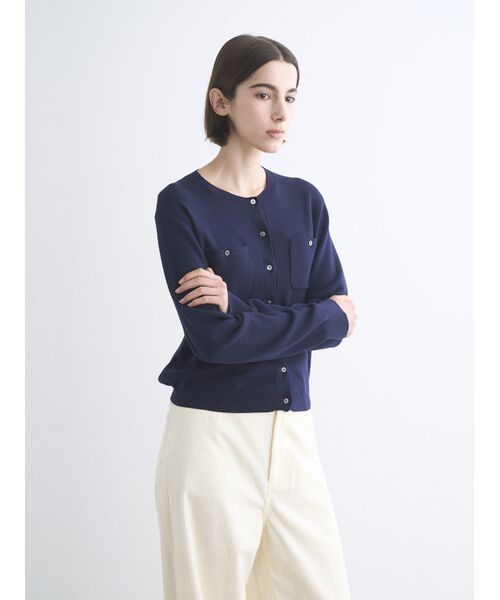three dots / スリードッツ カーディガン・ボレロ | Air cotton cardigan | 詳細8