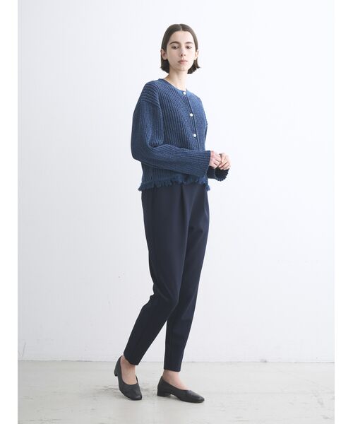 three dots / スリードッツ その他パンツ | Heavy ponti taperd pants | 詳細8