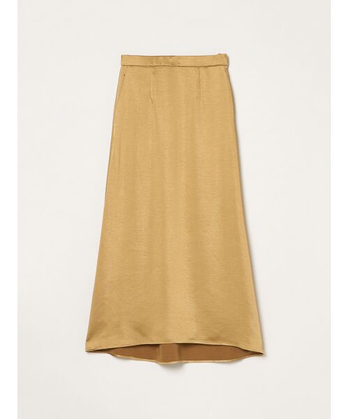 three dots / スリードッツ スカート | Satin skirt（gold）