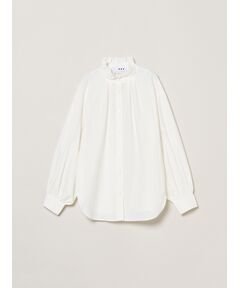 three dots / スリードッツ シャツ・ブラウス | Washed cotton gather shirt