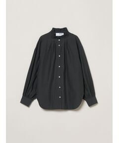 three dots / スリードッツ シャツ・ブラウス | Washed cotton gather shirt