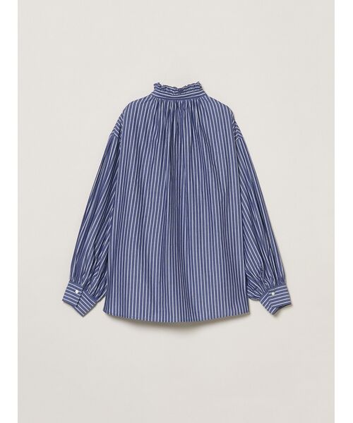 three dots / スリードッツ シャツ・ブラウス | Washed cotton gather shirt | 詳細1