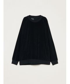 three dots / スリードッツ パーカー | Men's Velvet pile cocoon sweat