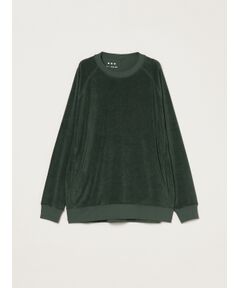 three dots / スリードッツ パーカー | Men's Velvet pile cocoon sweat