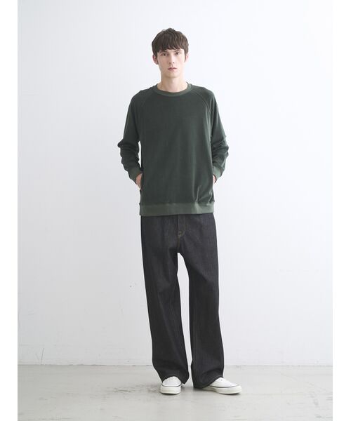 three dots / スリードッツ パーカー | Men's Velvet pile cocoon sweat | 詳細9