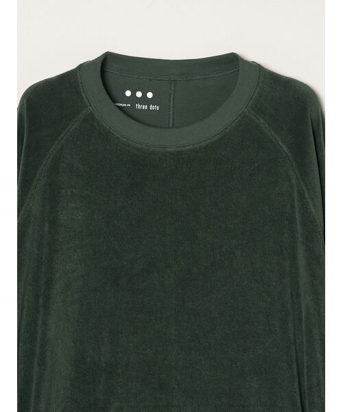 three dots / スリードッツ パーカー | Men's Velvet pile cocoon sweat | 詳細2