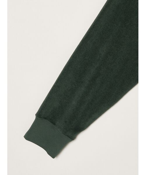 three dots / スリードッツ パーカー | Men's Velvet pile cocoon sweat | 詳細3