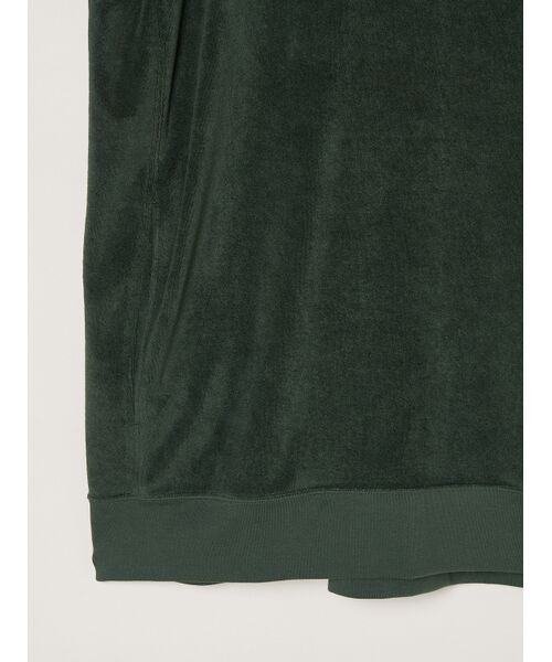 three dots / スリードッツ パーカー | Men's Velvet pile cocoon sweat | 詳細4