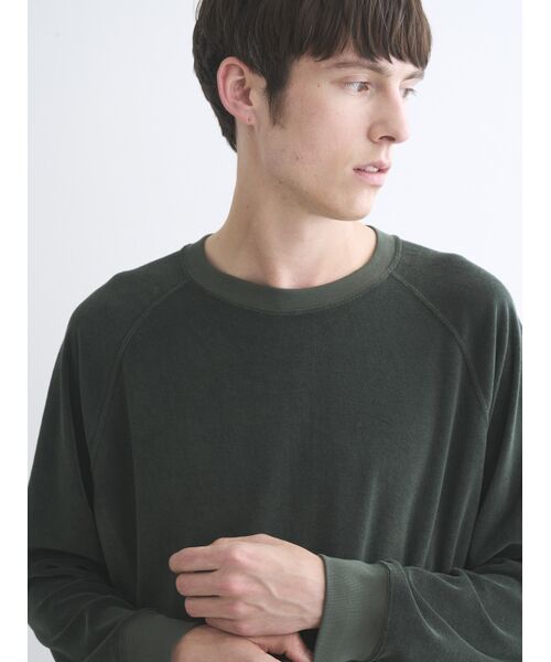 three dots / スリードッツ パーカー | Men's Velvet pile cocoon sweat | 詳細7