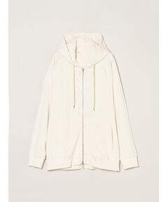 three dots / スリードッツ パーカー | Men's Velvet pile zip cocoon hoody