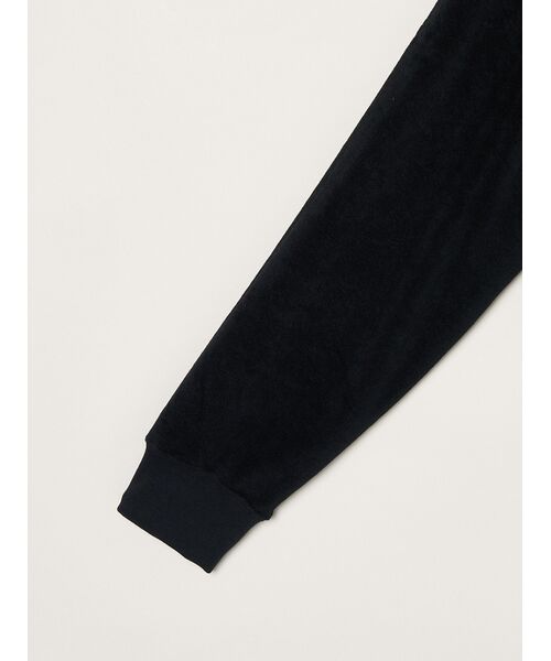 three dots / スリードッツ パーカー | Men's Velvet pile zip cocoon hoody | 詳細3