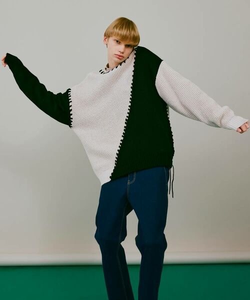 not conventionnal sweater ハンドステッチ ニット | www.jarussi.com.br