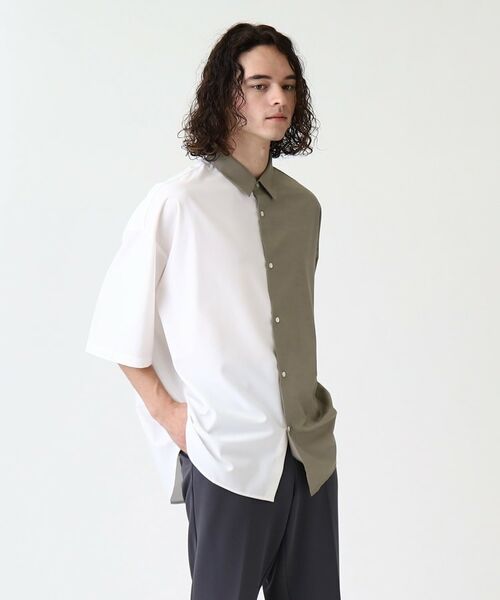 tk.TAKEO KIKUCHI / ティーケー タケオキクチ Tシャツ | TRレギュラーカラー半袖シャツ | 詳細21
