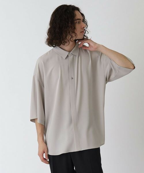 tk.TAKEO KIKUCHI / ティーケー タケオキクチ Tシャツ | なめらかバックボタン半袖シャツ | 詳細11