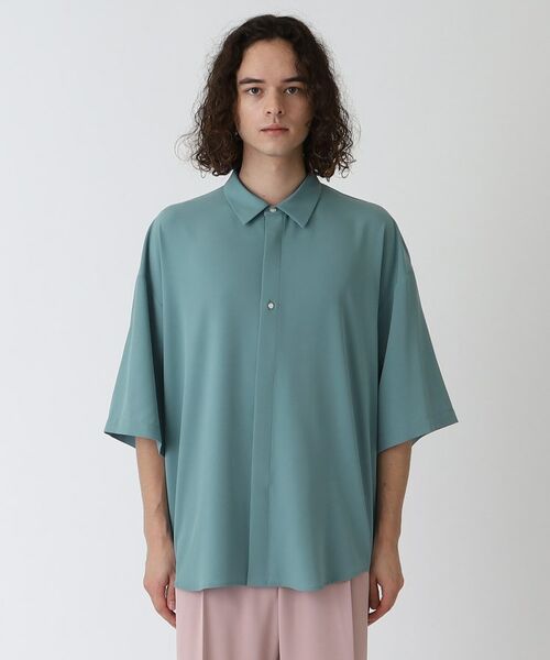 tk.TAKEO KIKUCHI / ティーケー タケオキクチ Tシャツ | なめらかバックボタン半袖シャツ | 詳細2