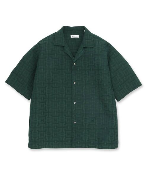 tk.TAKEO KIKUCHI / ティーケー タケオキクチ Tシャツ | シャドウジャガードオープンカラーシャツ | 詳細1