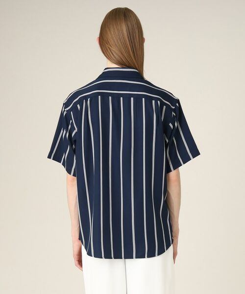 tk.TAKEO KIKUCHI / ティーケー タケオキクチ Tシャツ | ストライプ半袖開襟シャツ | 詳細3