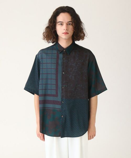 tk.TAKEO KIKUCHI / ティーケー タケオキクチ Tシャツ | パッチワーク柄 半袖シャツ | 詳細2