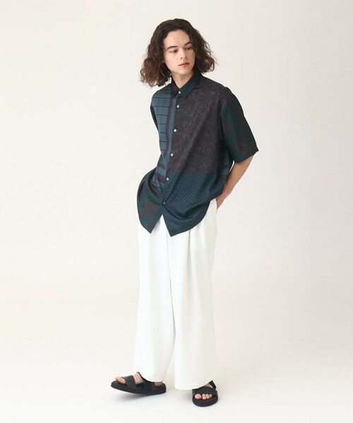 tk.TAKEO KIKUCHI / ティーケー タケオキクチ Tシャツ | パッチワーク柄 半袖シャツ | 詳細21