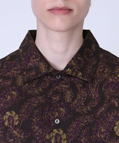 tk.TAKEO KIKUCHI / ティーケー タケオキクチ Tシャツ | ジャカードペイズリー 2WAY半袖シャツ | 詳細5