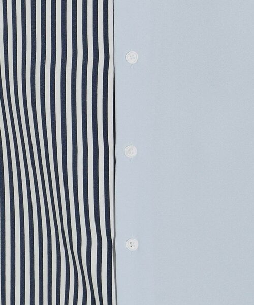tk.TAKEO KIKUCHI / ティーケー タケオキクチ Tシャツ | ストライプ×無地ハーフ長袖シャツ | 詳細15