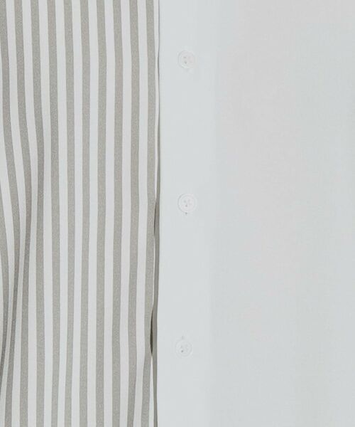 tk.TAKEO KIKUCHI / ティーケー タケオキクチ Tシャツ | ストライプ×無地ハーフ長袖シャツ | 詳細7