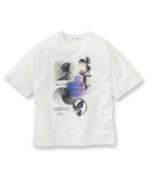 tk.TAKEO KIKUCHI / ティーケー タケオキクチ Tシャツ | NATURE COLLAGE Tシャツ | 詳細1