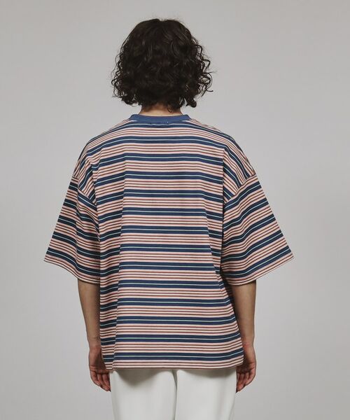 tk.TAKEO KIKUCHI / ティーケー タケオキクチ Tシャツ | ロゴボーダーTシャツ | 詳細4