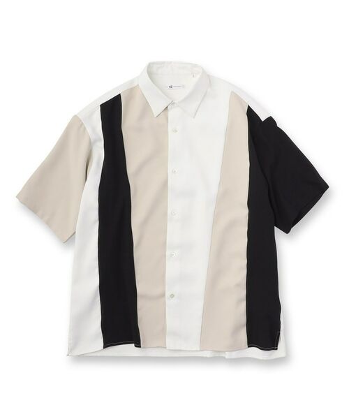 tk.TAKEO KIKUCHI / ティーケー タケオキクチ Tシャツ | ブロッキングシャツ | 詳細1
