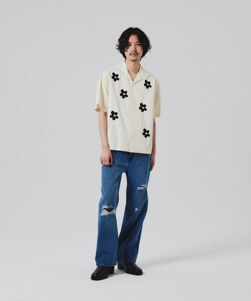 tk.TAKEO KIKUCHI / ティーケー タケオキクチ Tシャツ | K’Project by あゆた Graffiti Flower Shirt | 詳細21