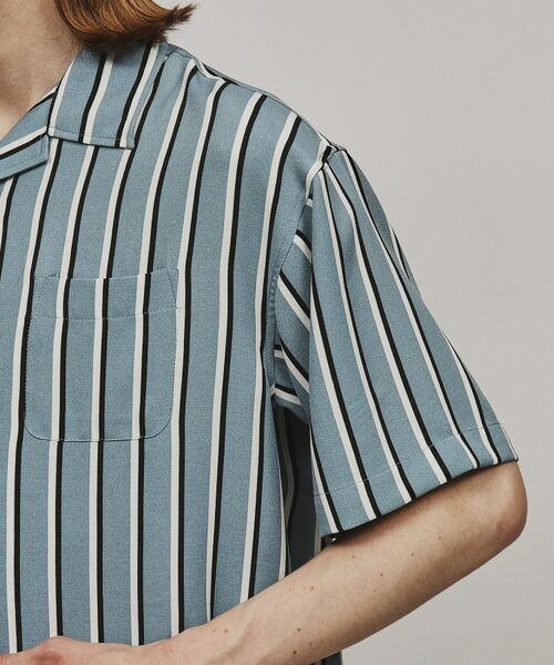 tk.TAKEO KIKUCHI / ティーケー タケオキクチ Tシャツ | ストライプ半袖開襟シャツ | 詳細5