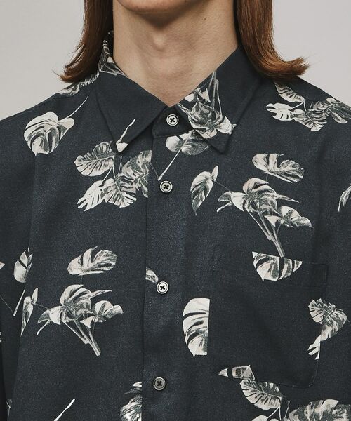 tk.TAKEO KIKUCHI / ティーケー タケオキクチ Tシャツ | リーフパターン半袖シャツ | 詳細4