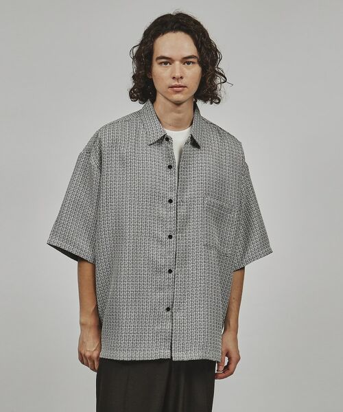tk.TAKEO KIKUCHI / ティーケー タケオキクチ Tシャツ | サマーツイード半袖シャツ | 詳細10