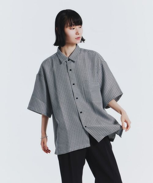 tk.TAKEO KIKUCHI / ティーケー タケオキクチ Tシャツ | サマーツイード半袖シャツ | 詳細23