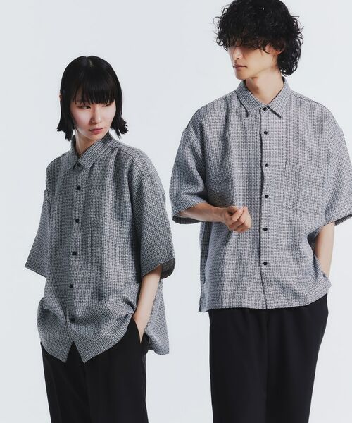 tk.TAKEO KIKUCHI / ティーケー タケオキクチ Tシャツ | サマーツイード半袖シャツ | 詳細24