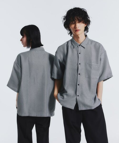 tk.TAKEO KIKUCHI / ティーケー タケオキクチ Tシャツ | サマーツイード半袖シャツ | 詳細25