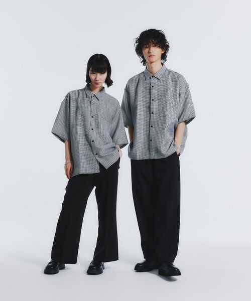 tk.TAKEO KIKUCHI / ティーケー タケオキクチ Tシャツ | サマーツイード半袖シャツ | 詳細27