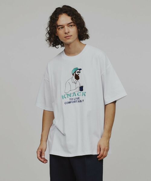 tk.TAKEO KIKUCHI / ティーケー タケオキクチ Tシャツ | ヒゲサガラ刺繍Tシャツ | 詳細15